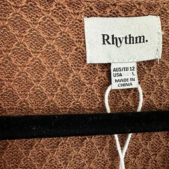 NWT Rhythm. Knit Crochet Button Up - Picture 4 of 5
